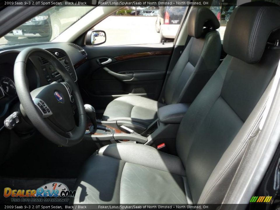 2009 Saab 9-3 2.0T Sport Sedan Black / Black Photo #10