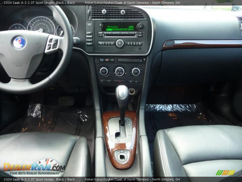 2009 Saab 9-3 2.0T Sport Sedan Black / Black Photo #17