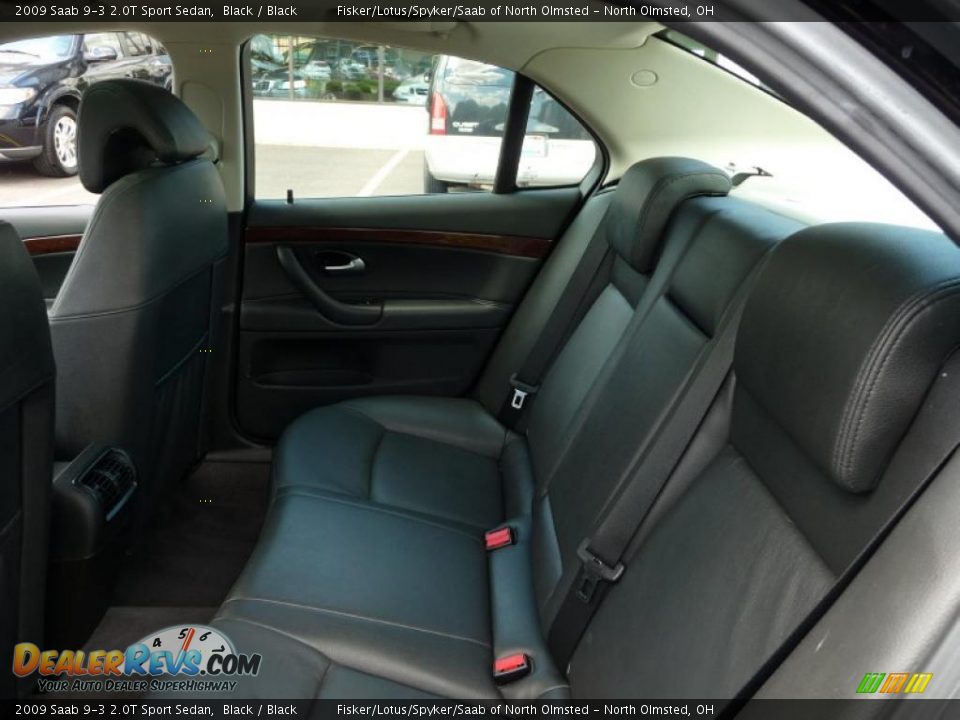 2009 Saab 9-3 2.0T Sport Sedan Black / Black Photo #20