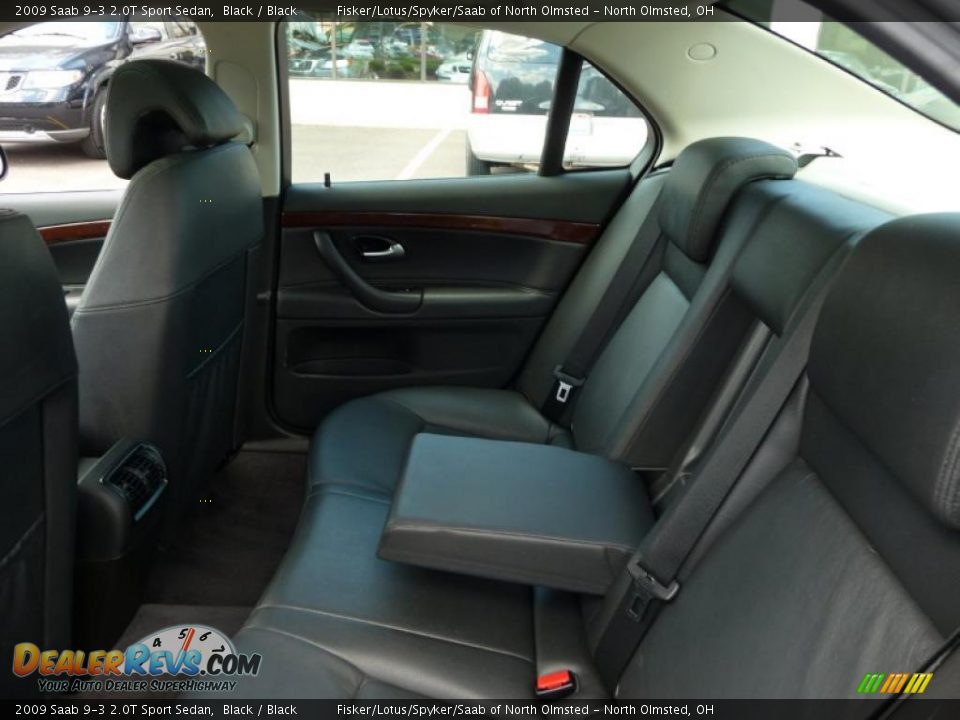 2009 Saab 9-3 2.0T Sport Sedan Black / Black Photo #21