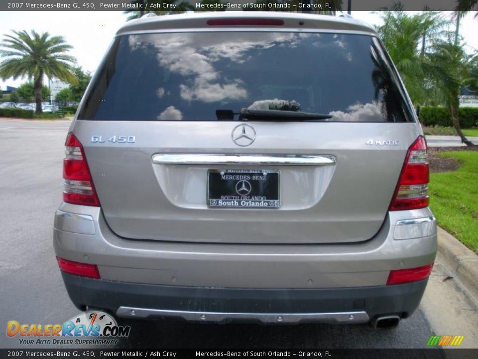 2007 Mercedes-Benz GL 450 Pewter Metallic / Ash Grey Photo #7