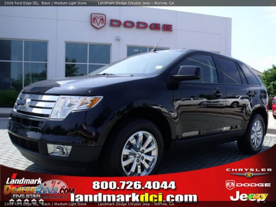 2009 Ford Edge SEL Black / Medium Light Stone Photo #1