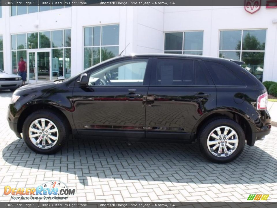 2009 Ford Edge SEL Black / Medium Light Stone Photo #2