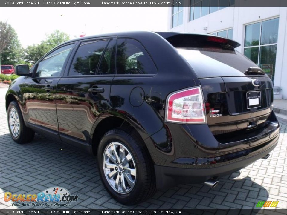 2009 Ford Edge SEL Black / Medium Light Stone Photo #3