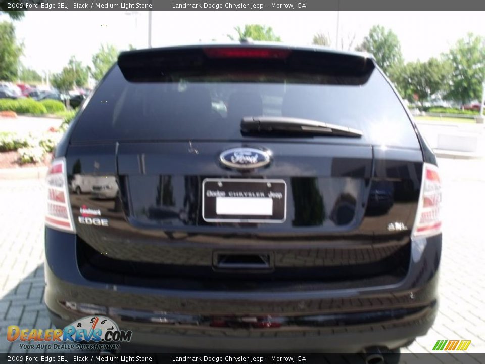 2009 Ford Edge SEL Black / Medium Light Stone Photo #4