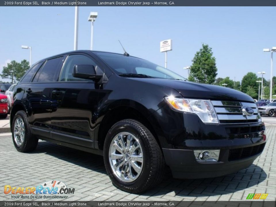 2009 Ford Edge SEL Black / Medium Light Stone Photo #7