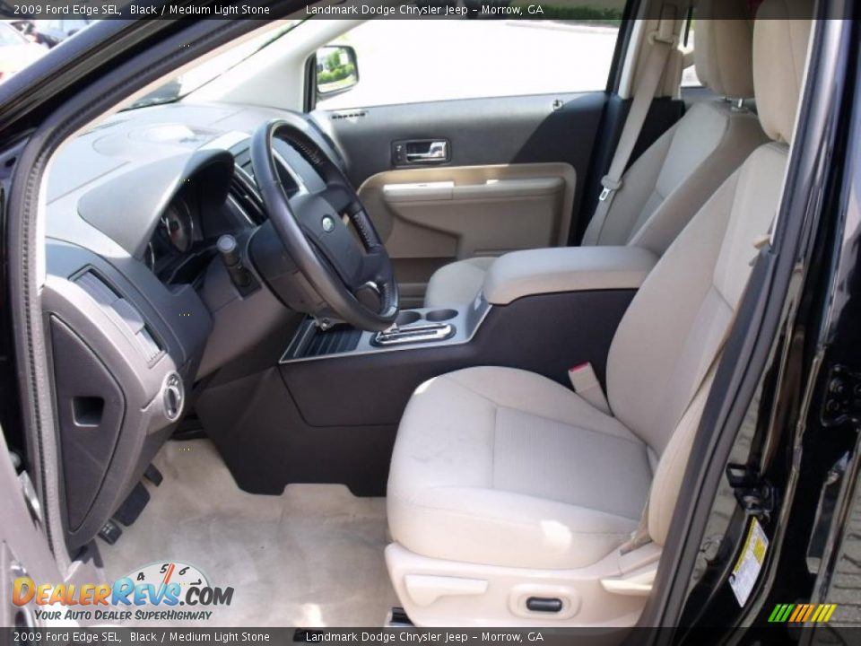 2009 Ford Edge SEL Black / Medium Light Stone Photo #10