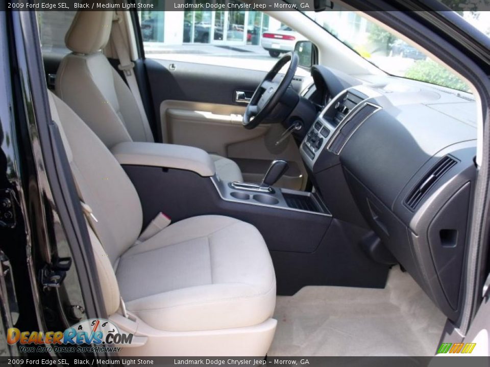2009 Ford Edge SEL Black / Medium Light Stone Photo #18