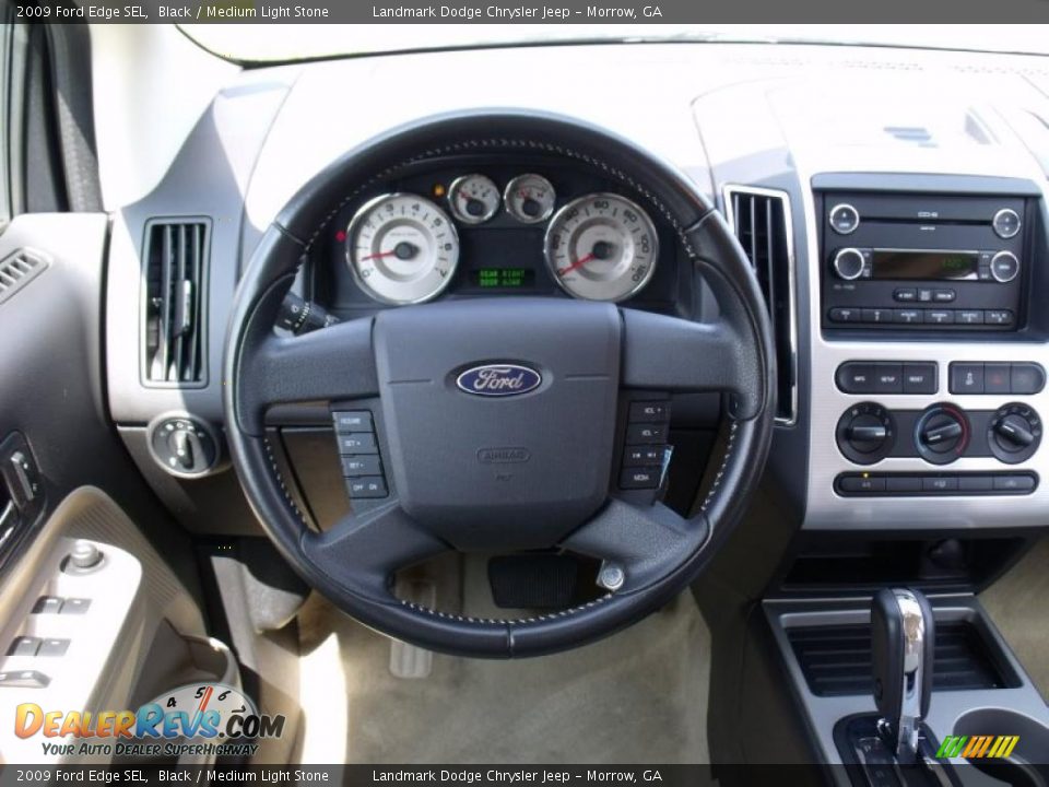 2009 Ford Edge SEL Black / Medium Light Stone Photo #22