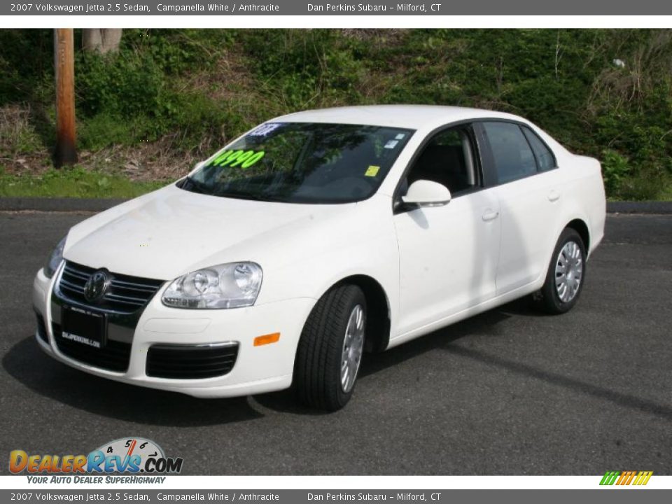 2007 Volkswagen Jetta 2.5 Sedan Campanella White / Anthracite Photo #1