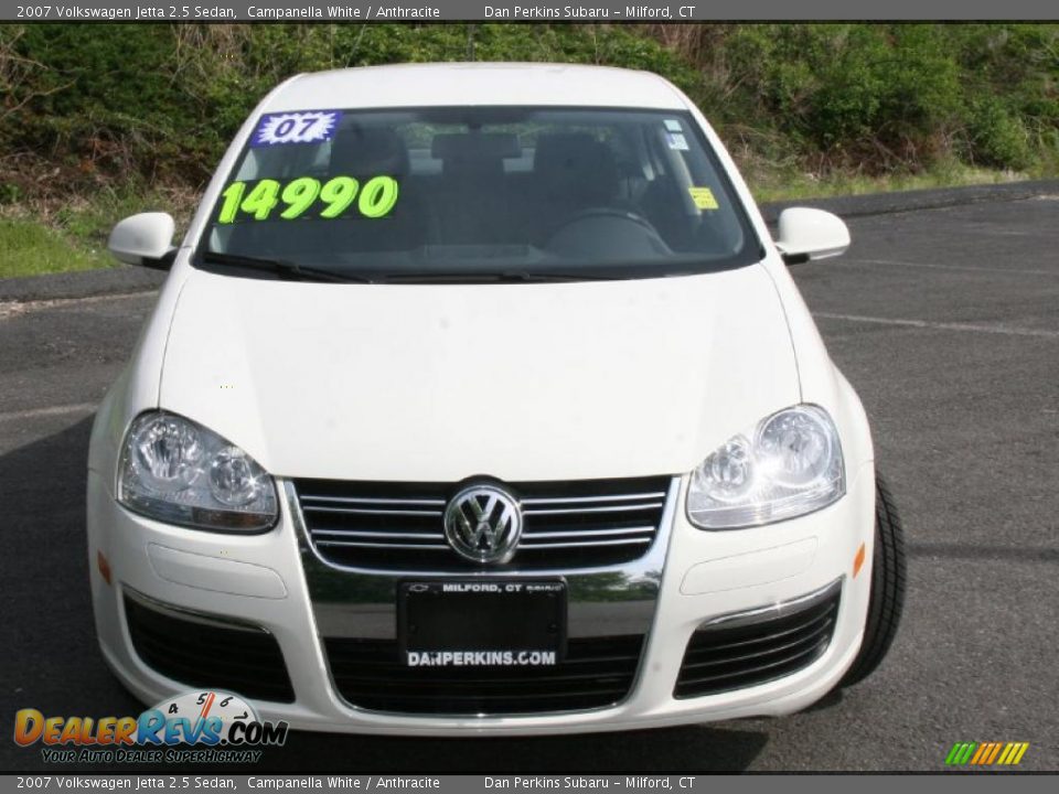 2007 Volkswagen Jetta 2.5 Sedan Campanella White / Anthracite Photo #2