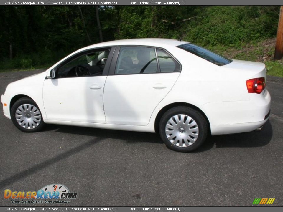 2007 Volkswagen Jetta 2.5 Sedan Campanella White / Anthracite Photo #9