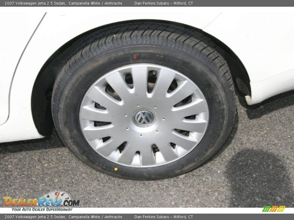 2007 Volkswagen Jetta 2.5 Sedan Campanella White / Anthracite Photo #20