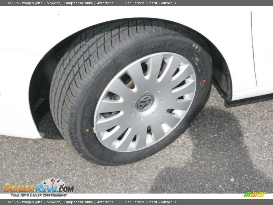 2007 Volkswagen Jetta 2.5 Sedan Campanella White / Anthracite Photo #21