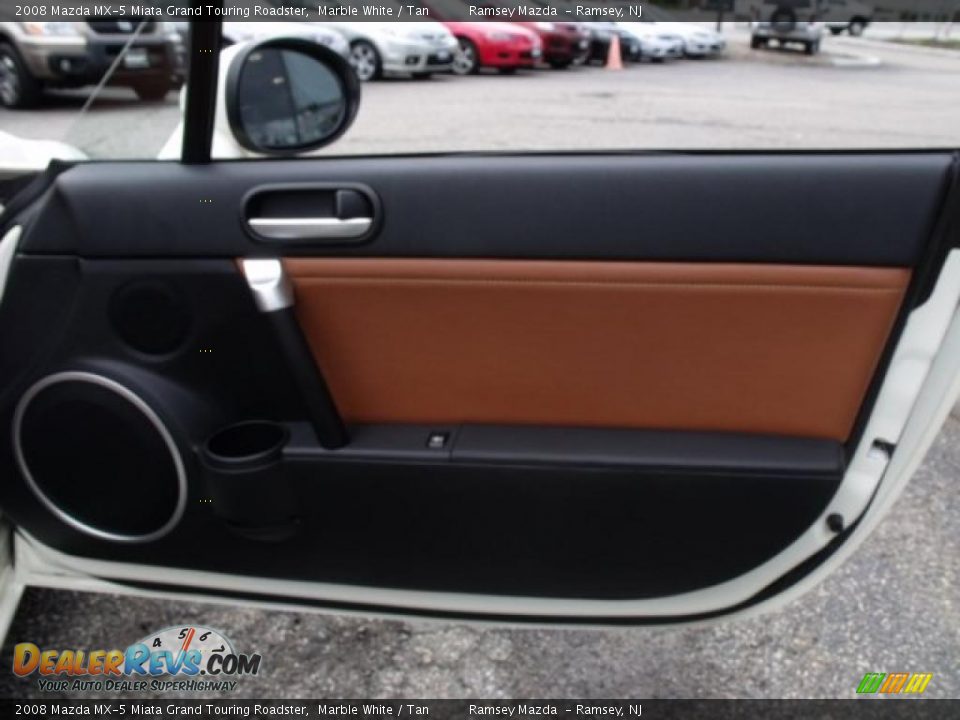 2008 Mazda MX-5 Miata Grand Touring Roadster Marble White / Tan Photo #15