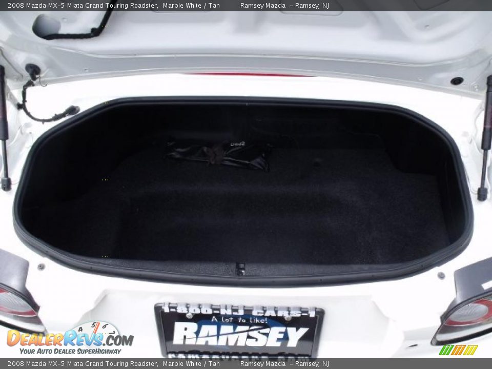 2008 Mazda MX-5 Miata Grand Touring Roadster Marble White / Tan Photo #19
