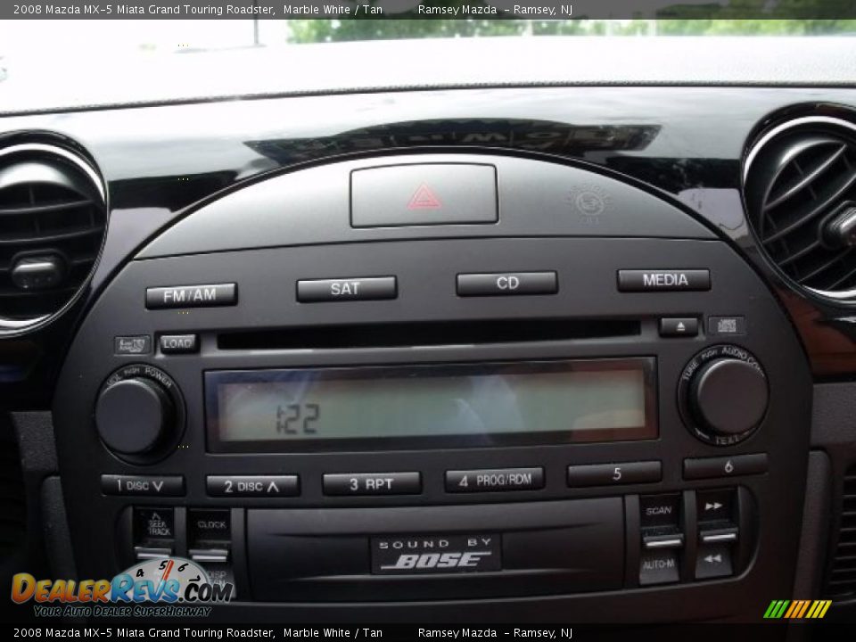 2008 Mazda MX-5 Miata Grand Touring Roadster Marble White / Tan Photo #27