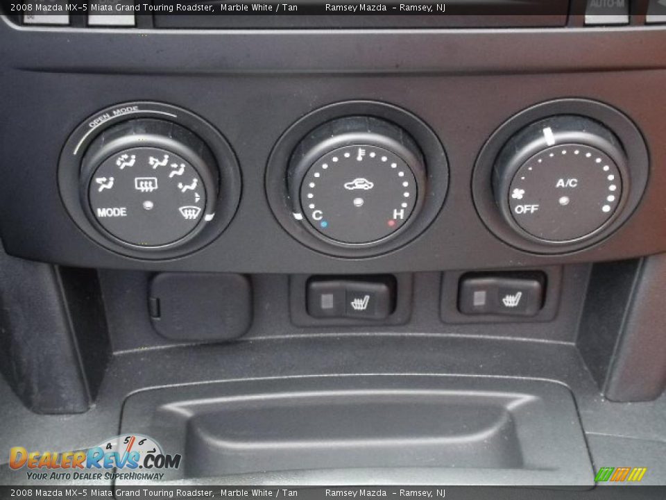 2008 Mazda MX-5 Miata Grand Touring Roadster Marble White / Tan Photo #28