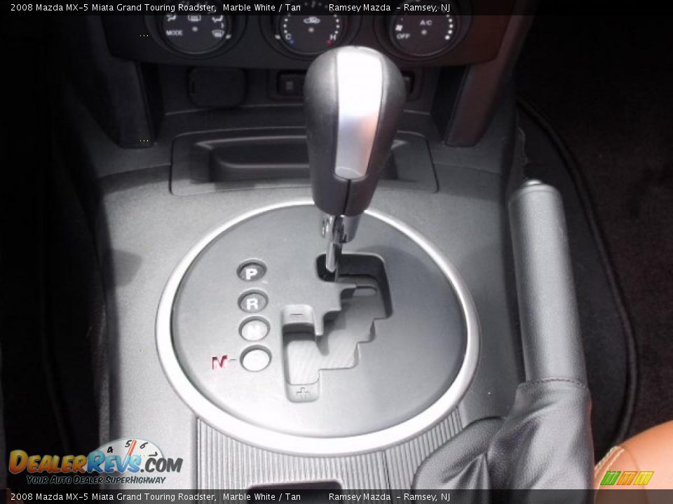 2008 Mazda MX-5 Miata Grand Touring Roadster Marble White / Tan Photo #29