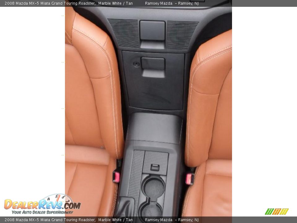 2008 Mazda MX-5 Miata Grand Touring Roadster Marble White / Tan Photo #30