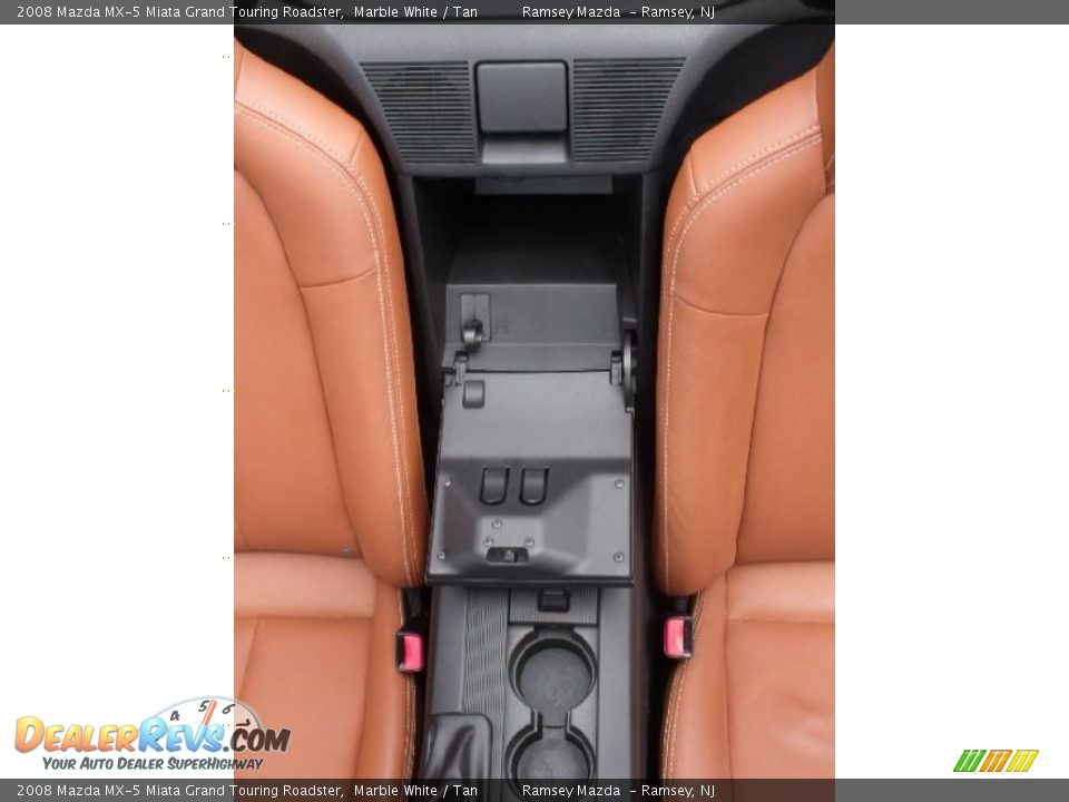 2008 Mazda MX-5 Miata Grand Touring Roadster Marble White / Tan Photo #31