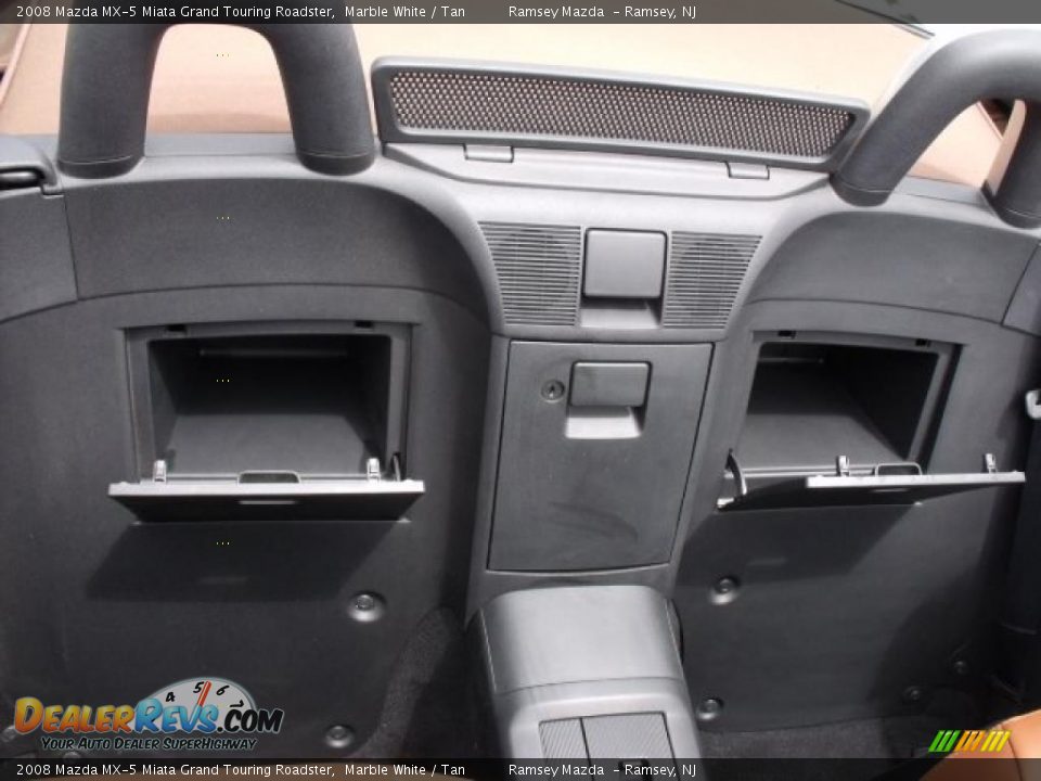 2008 Mazda MX-5 Miata Grand Touring Roadster Marble White / Tan Photo #33