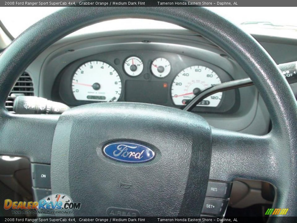 2008 Ford Ranger Sport SuperCab 4x4 Grabber Orange / Medium Dark Flint Photo #20