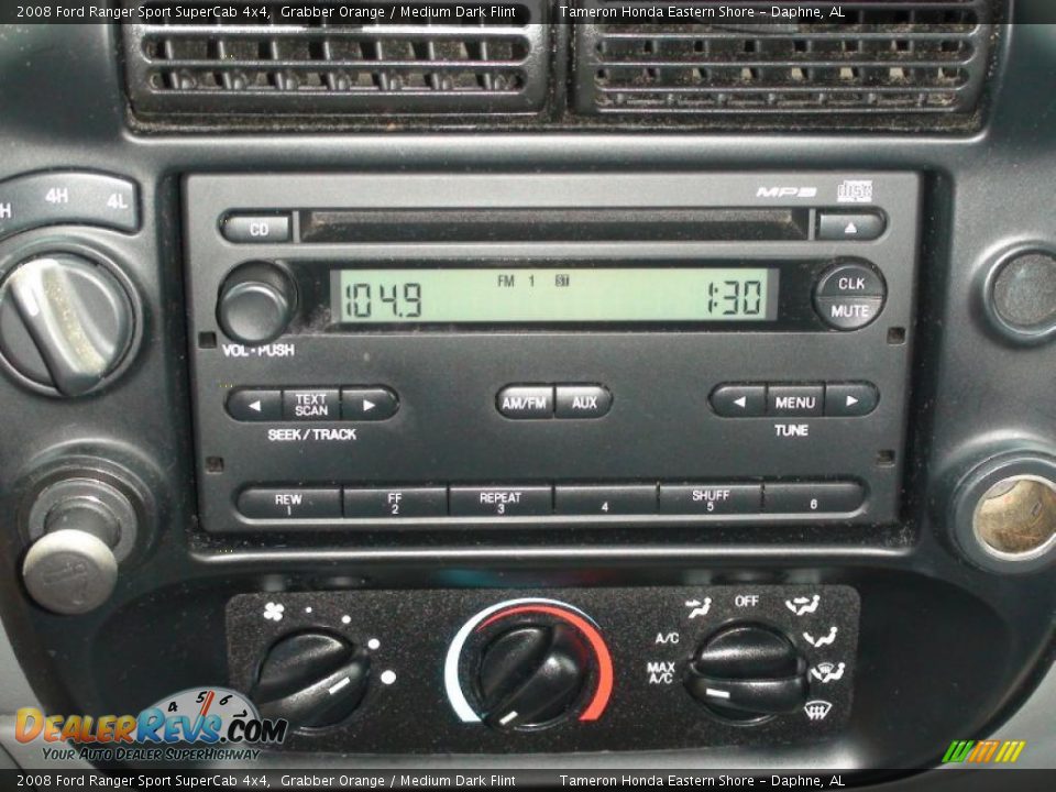 2008 Ford Ranger Sport SuperCab 4x4 Grabber Orange / Medium Dark Flint Photo #23