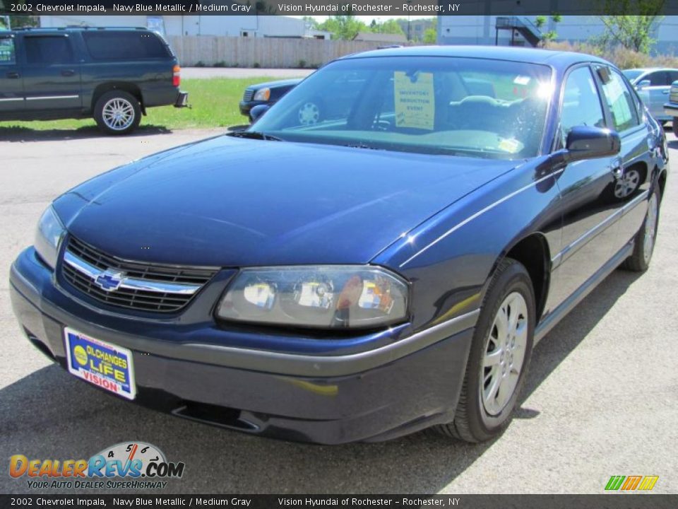 2002 Chevrolet Impala Navy Blue Metallic / Medium Gray Photo #1