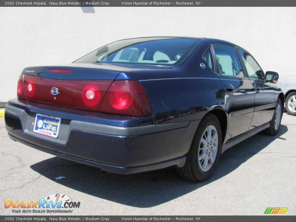 2002 Chevrolet Impala Navy Blue Metallic / Medium Gray Photo #2