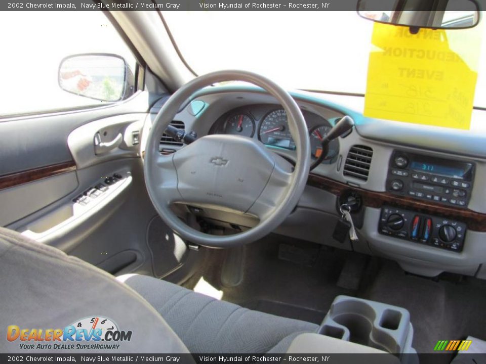 2002 Chevrolet Impala Navy Blue Metallic / Medium Gray Photo #4