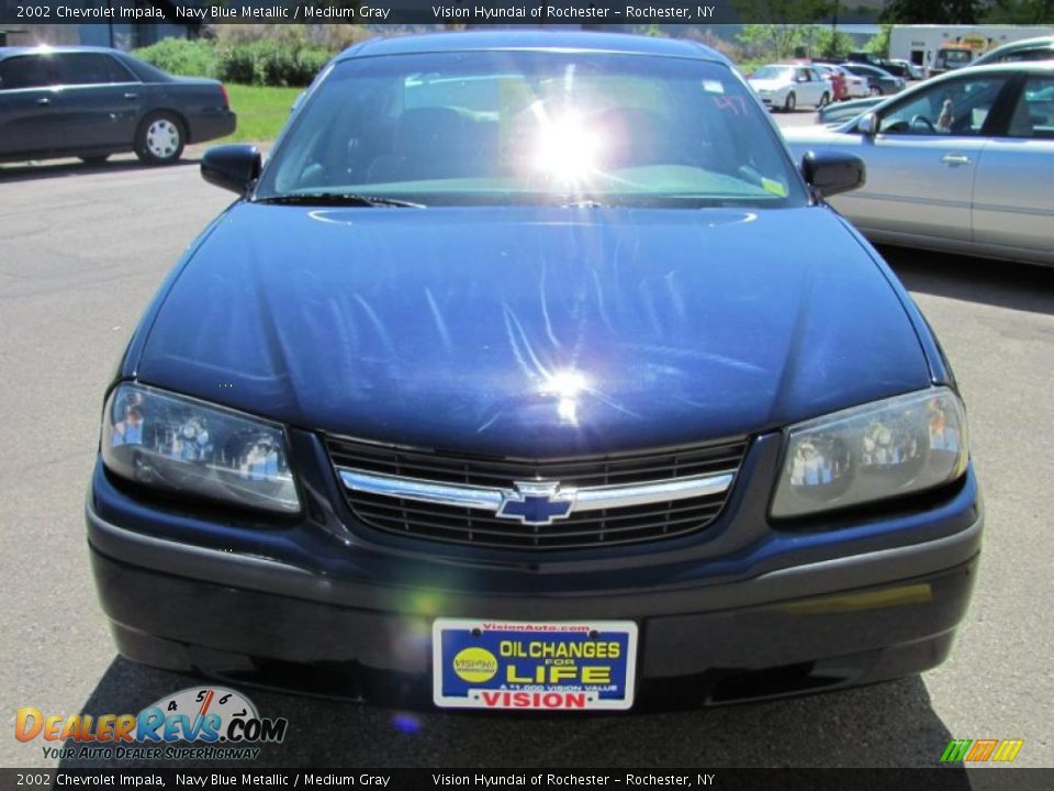 2002 Chevrolet Impala Navy Blue Metallic / Medium Gray Photo #8