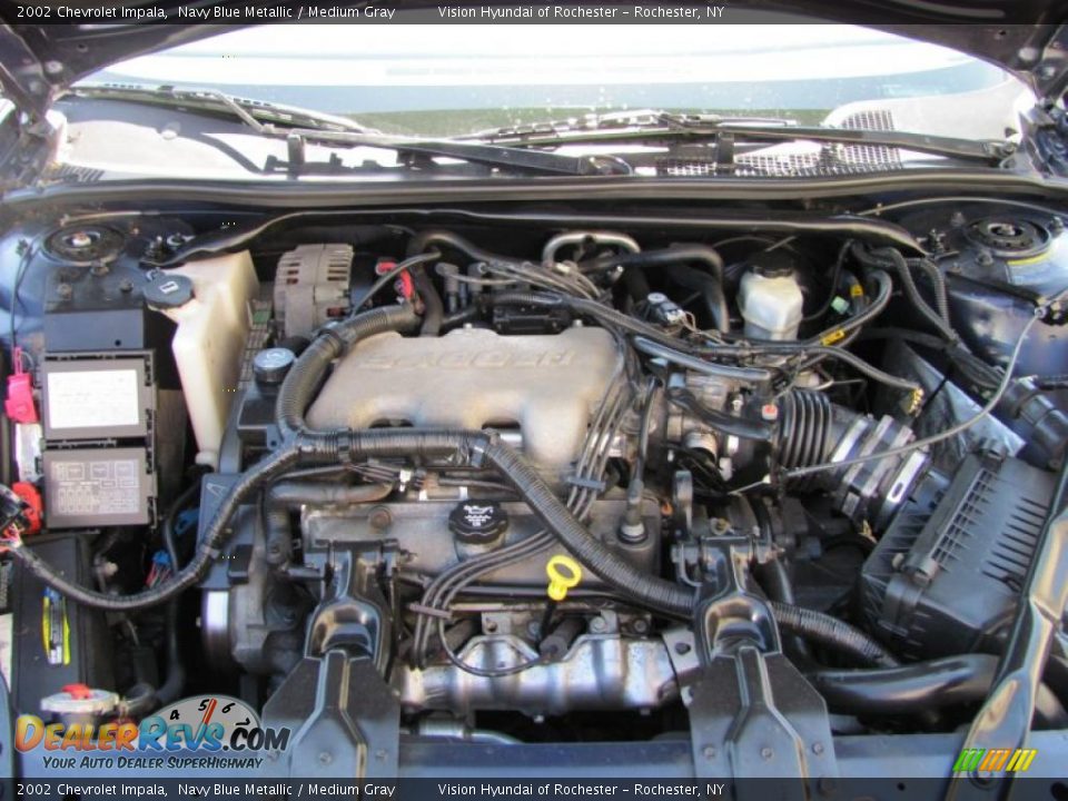 2002 Chevrolet Impala Navy Blue Metallic / Medium Gray Photo #16