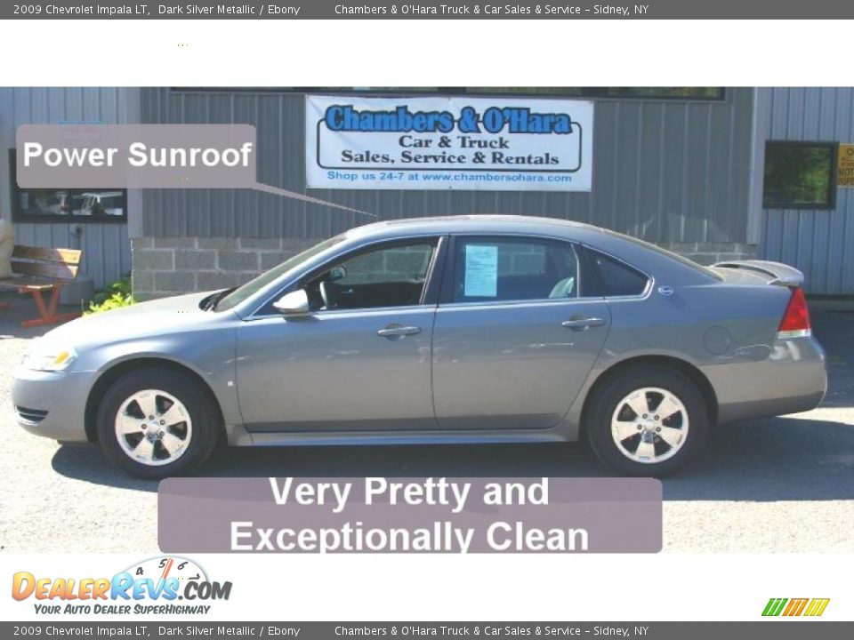 2009 Chevrolet Impala LT Dark Silver Metallic / Ebony Photo #2