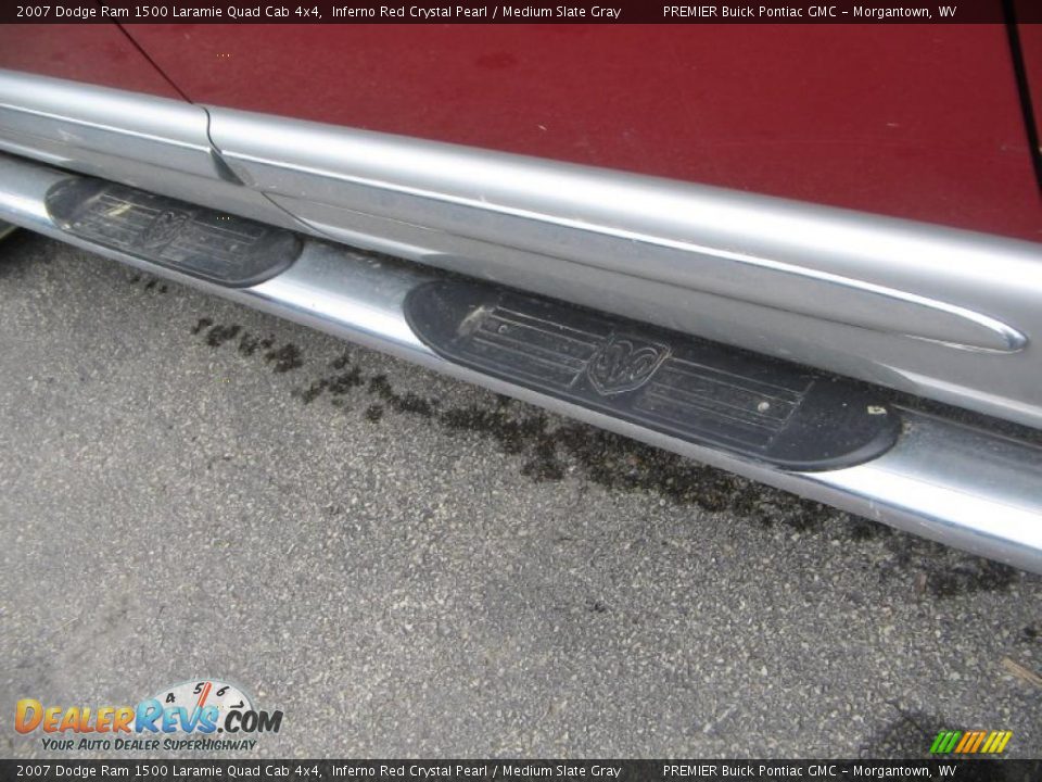 2007 Dodge Ram 1500 Laramie Quad Cab 4x4 Inferno Red Crystal Pearl / Medium Slate Gray Photo #10