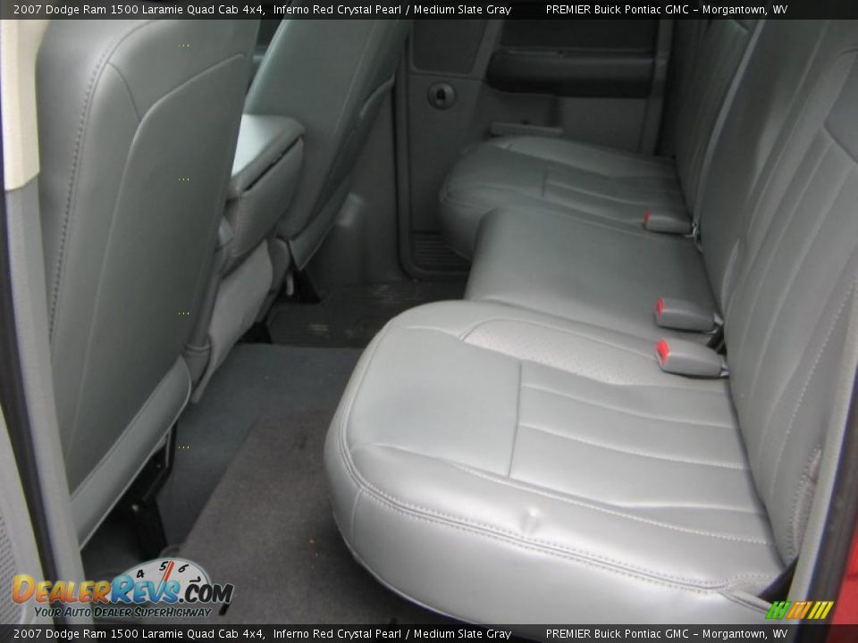 2007 Dodge Ram 1500 Laramie Quad Cab 4x4 Inferno Red Crystal Pearl / Medium Slate Gray Photo #11