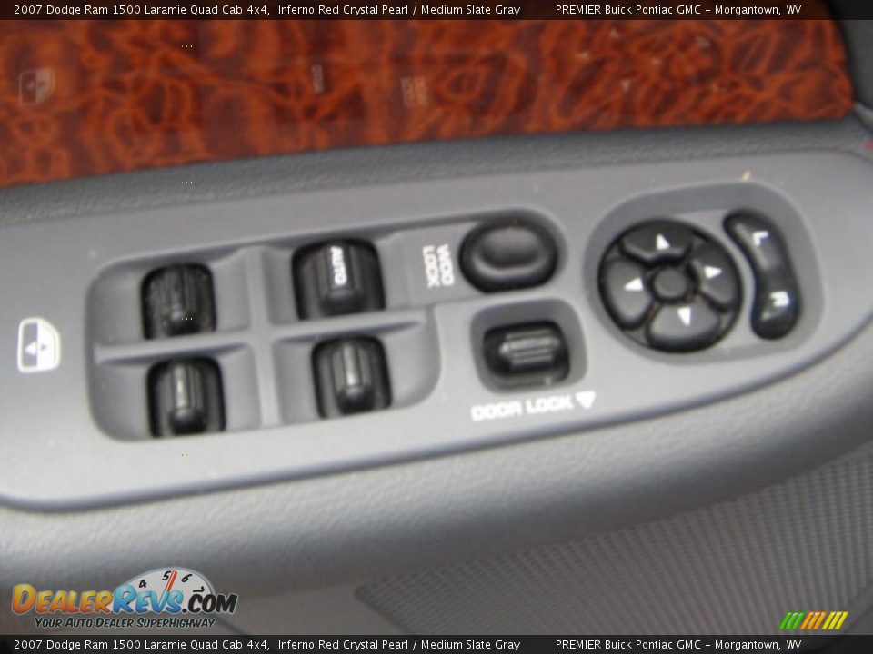 2007 Dodge Ram 1500 Laramie Quad Cab 4x4 Inferno Red Crystal Pearl / Medium Slate Gray Photo #13