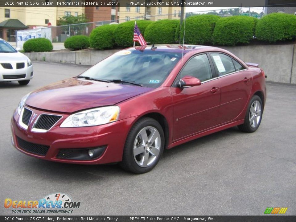 2010 Pontiac G6 GT Sedan Performance Red Metallic / Ebony Photo #2