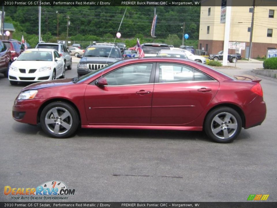 2010 Pontiac G6 GT Sedan Performance Red Metallic / Ebony Photo #3