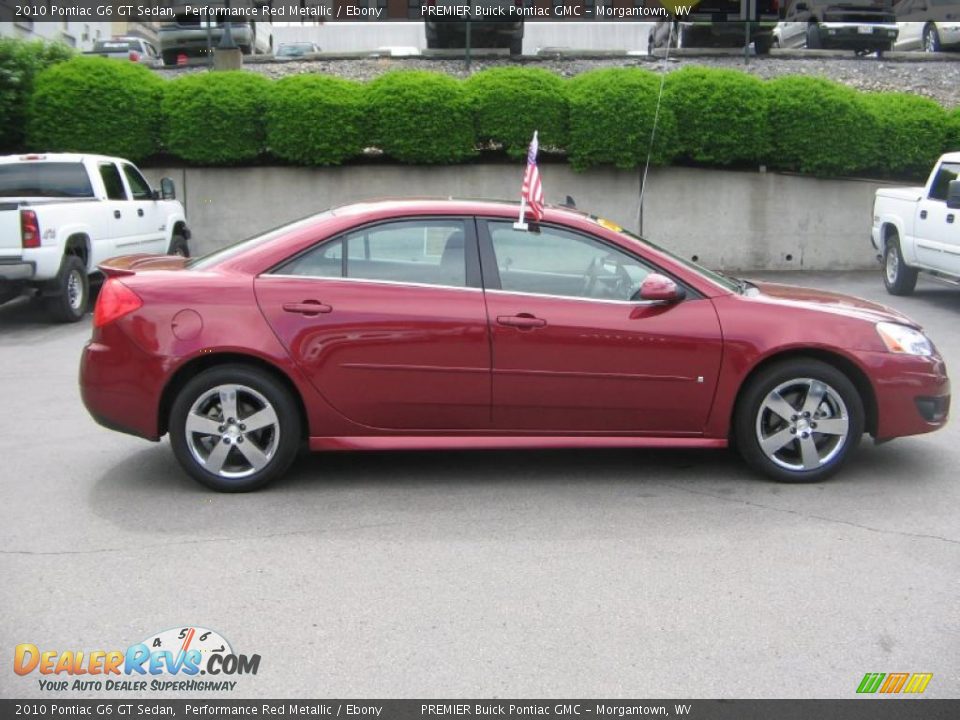 2010 Pontiac G6 GT Sedan Performance Red Metallic / Ebony Photo #7