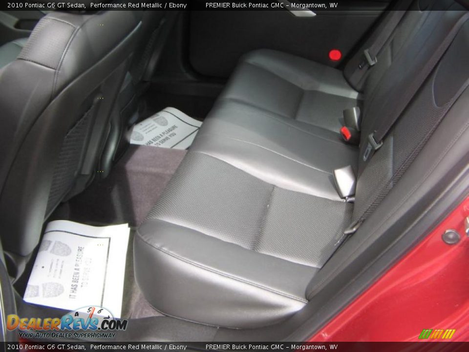 2010 Pontiac G6 GT Sedan Performance Red Metallic / Ebony Photo #10