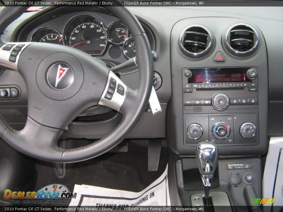 2010 Pontiac G6 GT Sedan Performance Red Metallic / Ebony Photo #12