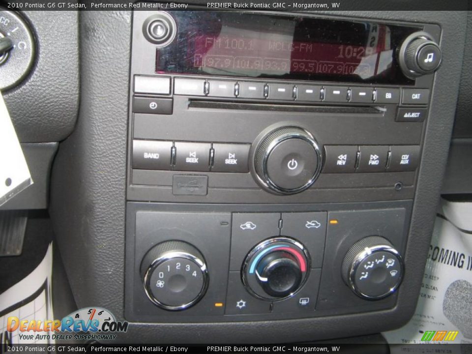 2010 Pontiac G6 GT Sedan Performance Red Metallic / Ebony Photo #15