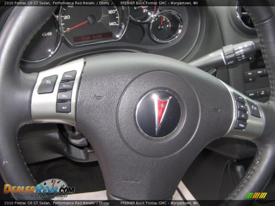 2010 Pontiac G6 GT Sedan Performance Red Metallic / Ebony Photo #16