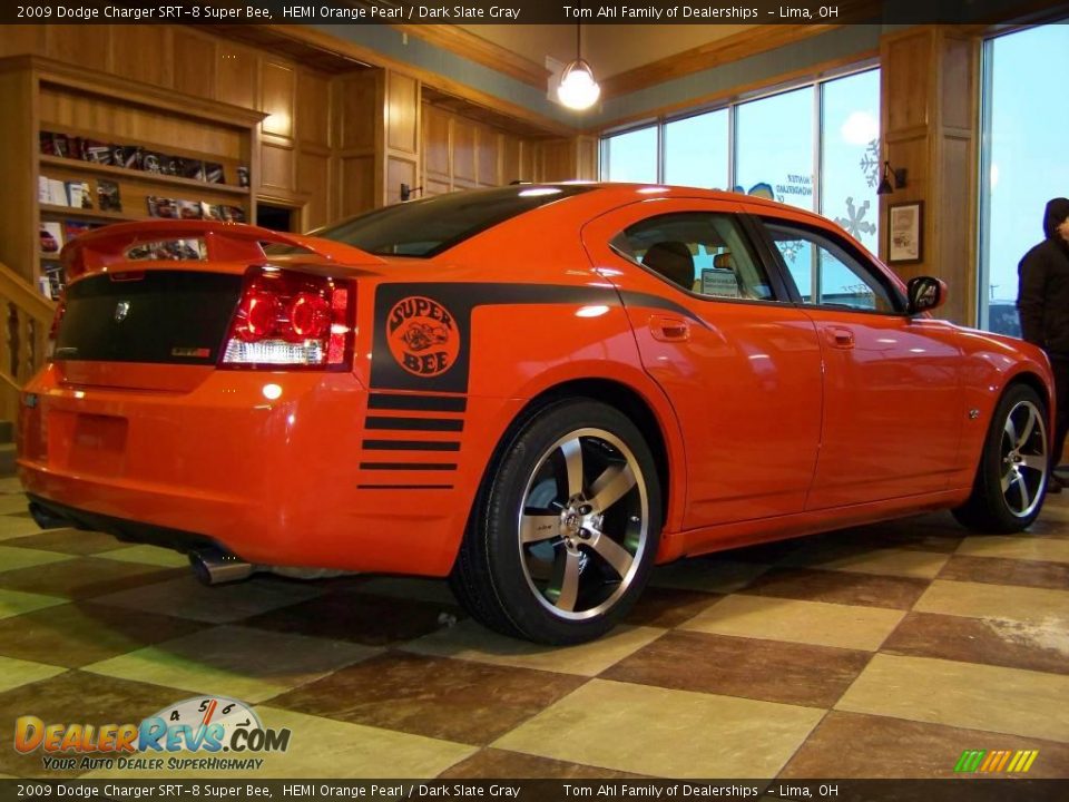 2009 Dodge Charger SRT-8 Super Bee HEMI Orange Pearl / Dark Slate Gray Photo #6