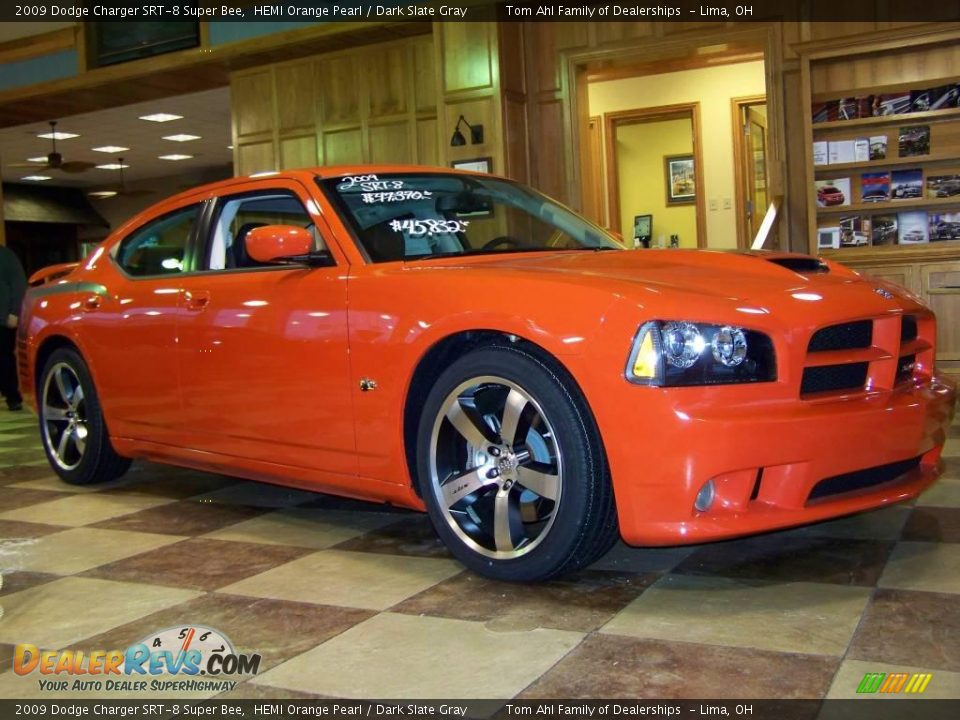 2009 Dodge Charger SRT-8 Super Bee HEMI Orange Pearl / Dark Slate Gray Photo #9