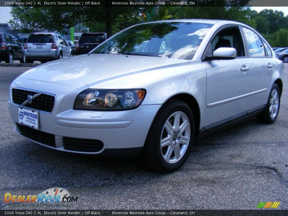 2006 Volvo S40 2.4i Electric Silver Metallic / Off Black Photo #1