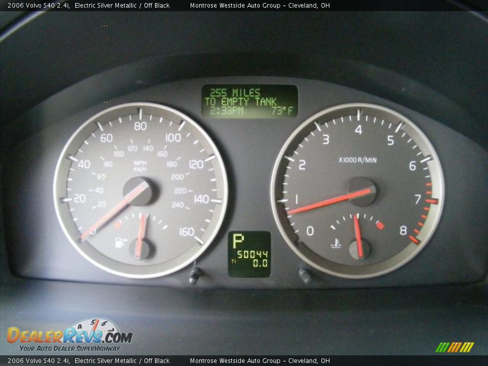 2006 Volvo S40 2.4i Electric Silver Metallic / Off Black Photo #17