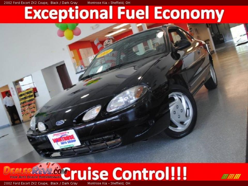 2002 Ford Escort ZX2 Coupe Black / Dark Gray Photo #1