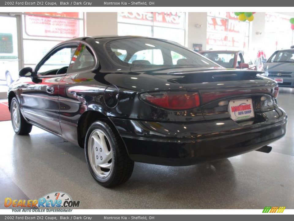 2002 Ford Escort ZX2 Coupe Black / Dark Gray Photo #5